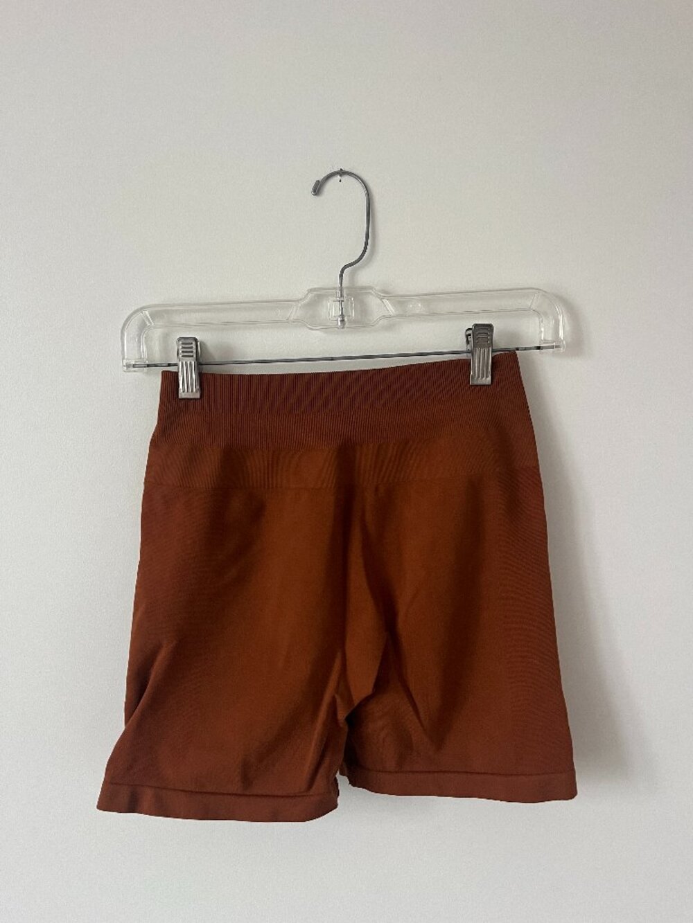 Alphalete Terracotta/Burnt Orange Compression Gym Shorts Size Medium